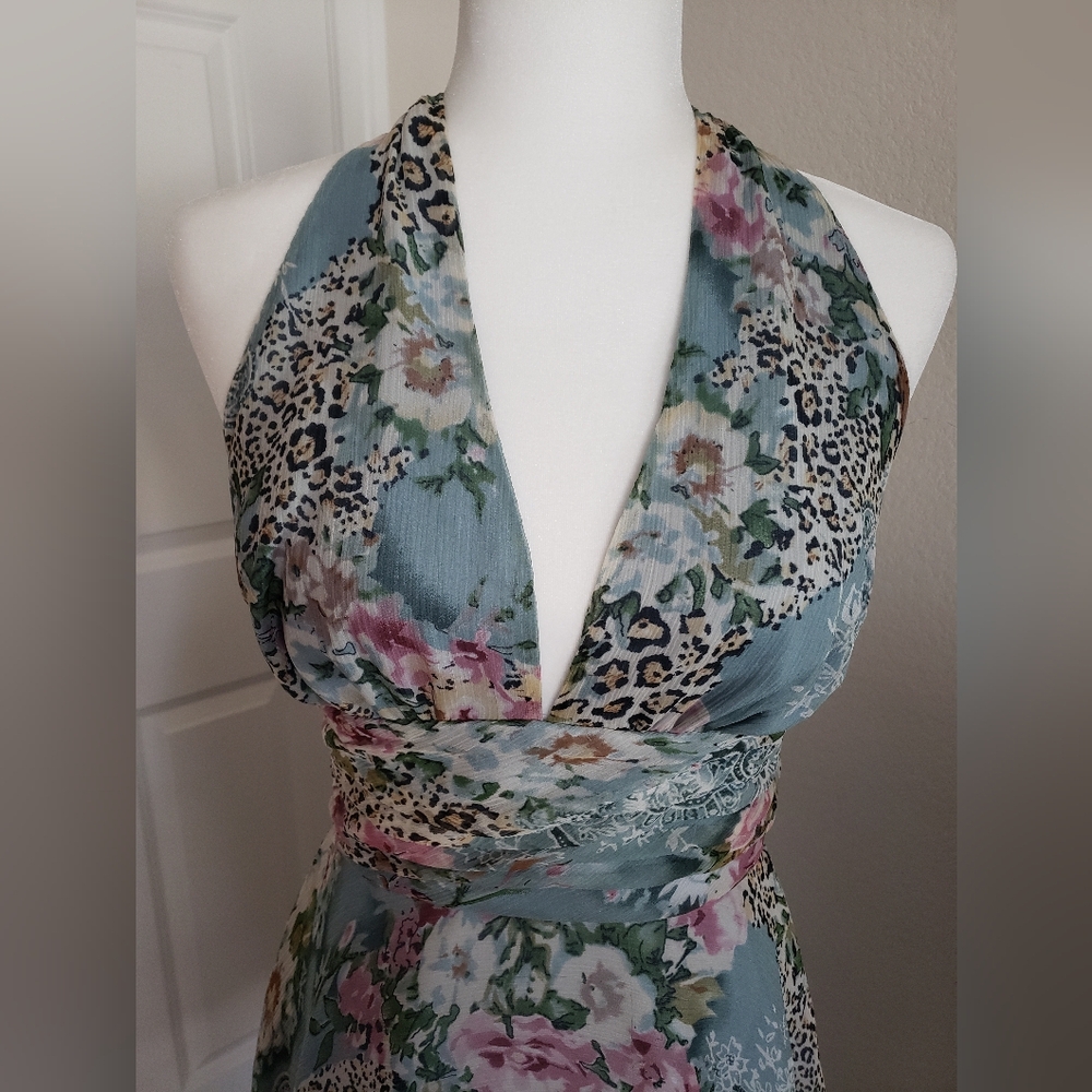 DRESSBARN LINED HAULTER SUMMER DRESS IN SIZE 4 - Picture 3 of 11